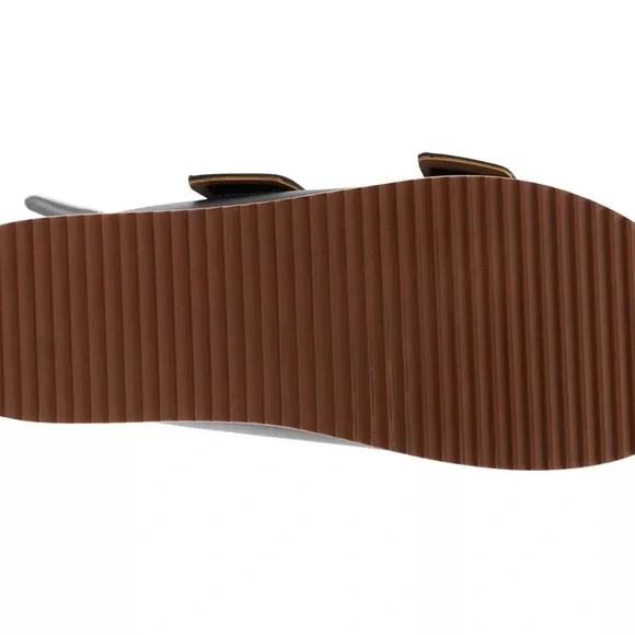 Nisolo Ella Black and Tan Slide Sandals NWT - Picture 6 of 7